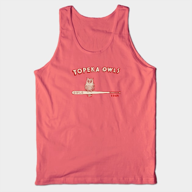 Topeka Owls 1948 Tank Top by TopCityMotherland